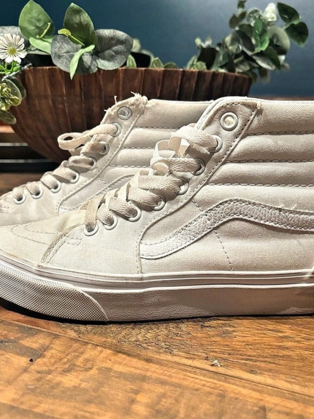 Vans Sk8-Hi High Top Sneakers in White